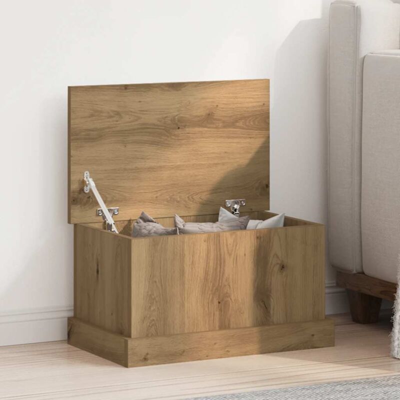 foto del prodotto scatola portaoggetti rovere artigianale 30x50x28 cm multistrato vidaxl