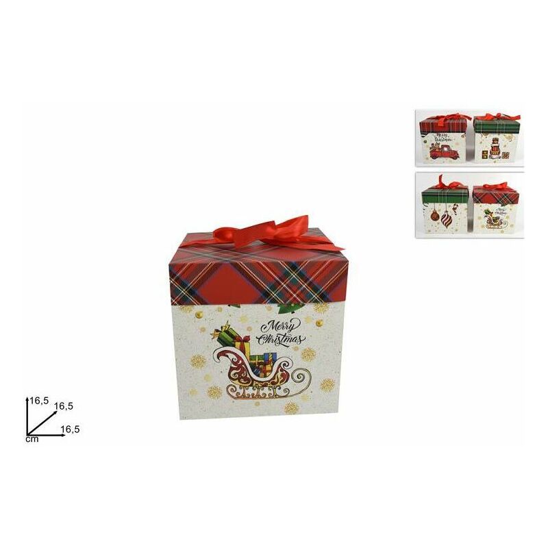foto del prodotto scatola regalo natale c decoro fantasia prezzo caduno