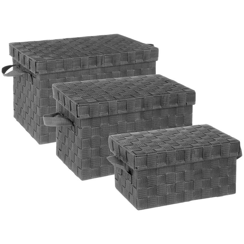 foto del prodotto scatola rettangolare grigio scuro x 3 5 five