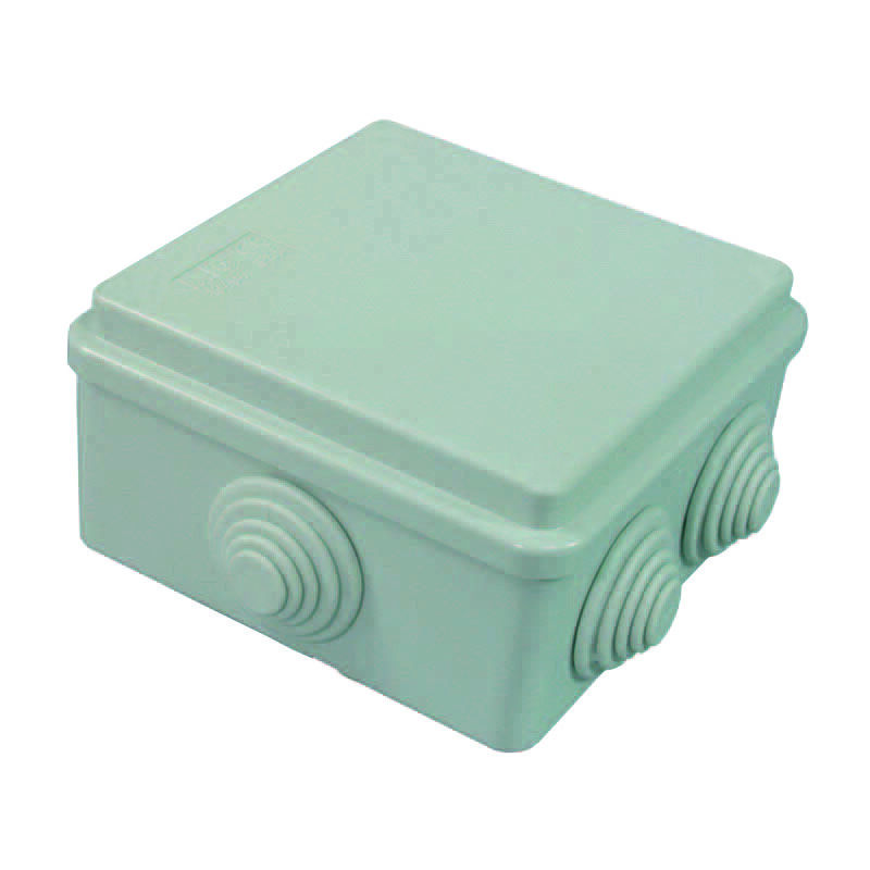 foto del prodotto scatola stagna quadrata con coperchio e 6 passacavi ip44 mm.80x80x40h. 003 