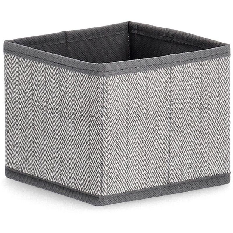 foto del prodotto scatola tidy con 2 manici pieghevole grigio