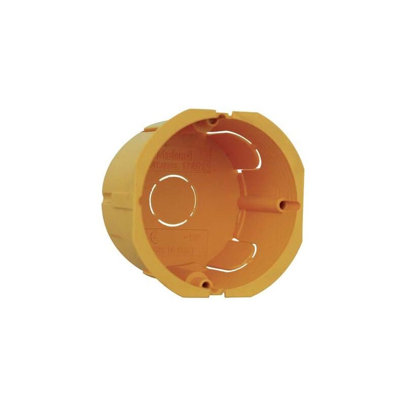 foto del prodotto scatola tonda incasso marlanvil pp giallo mm 65