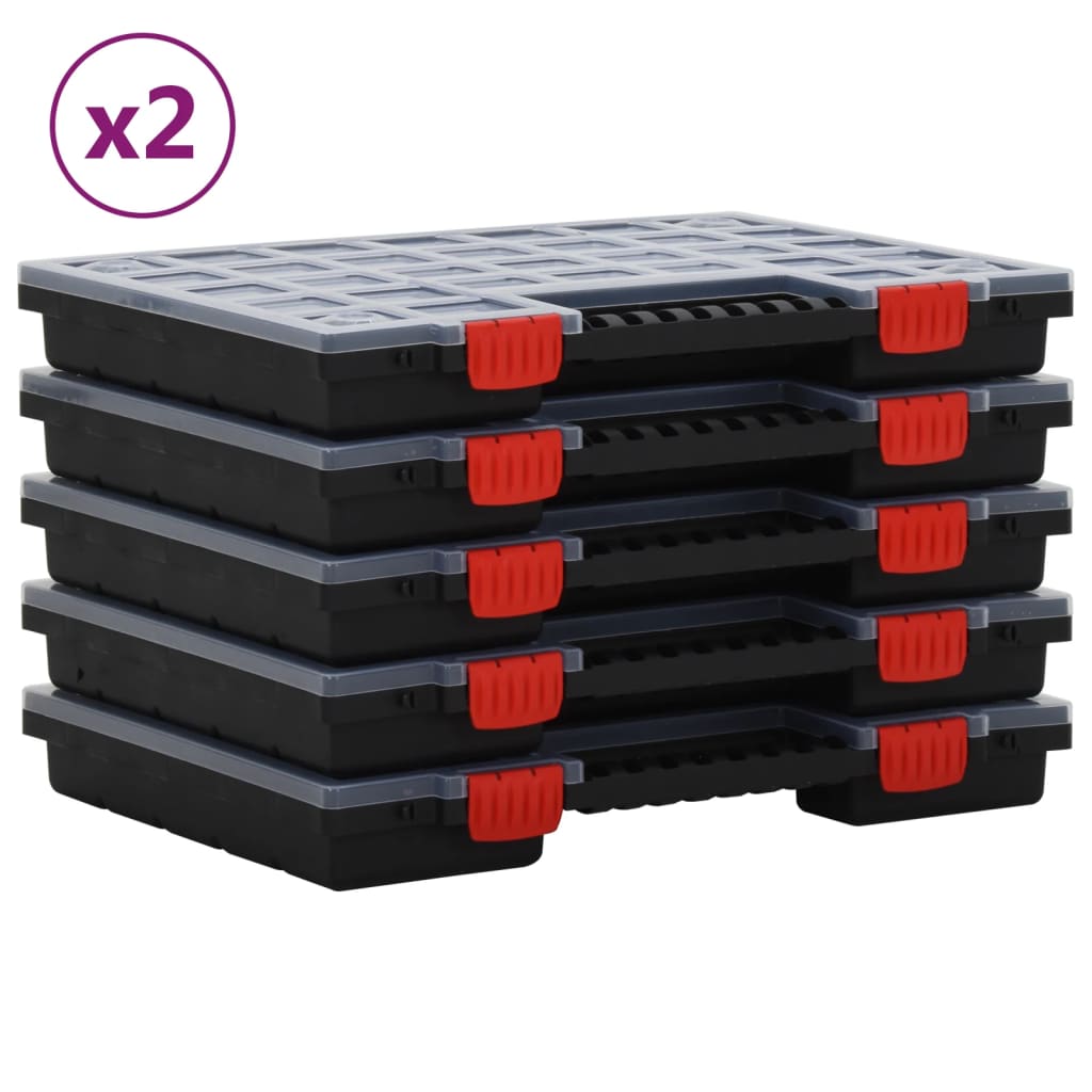 foto del prodotto scatole di assortimento 10 pz 40x30x5 cm polipropilene cod mxl 28022
