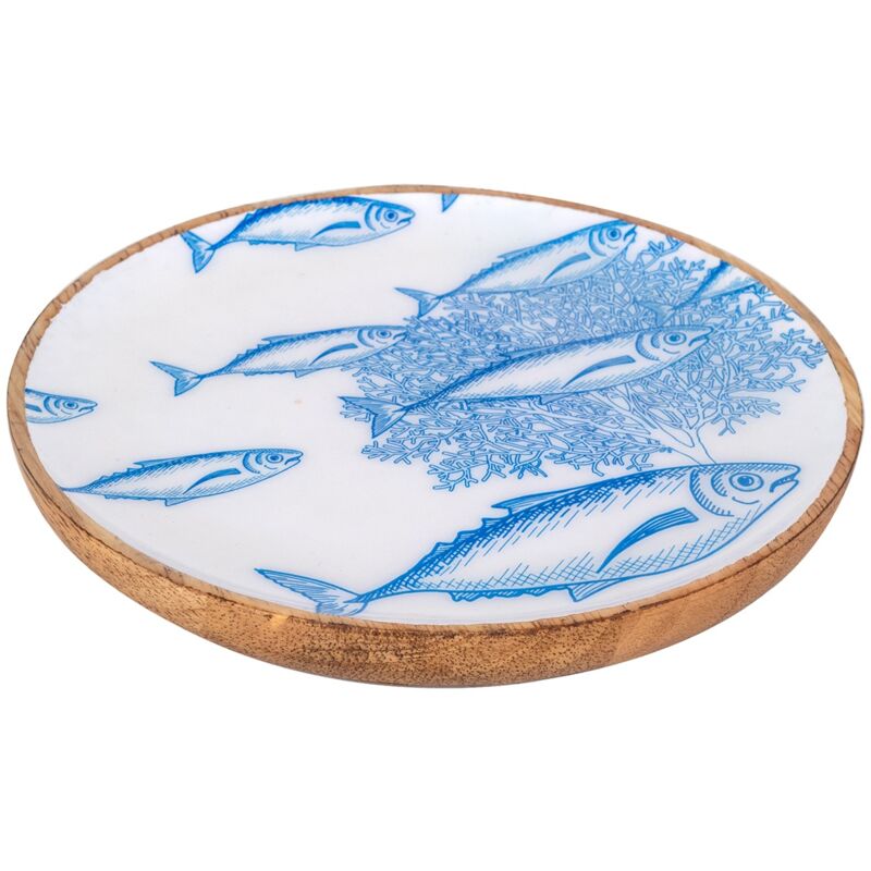 foto del prodotto scatole e vassoi per piatti di pesce piccoli piatto rotondo blu 2x16x16cm signes grimalt