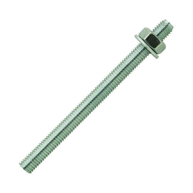 foto del prodotto scell it confezione da 10 barre filettate in acciaio zincato dado rondella 10x110 mm ms10110