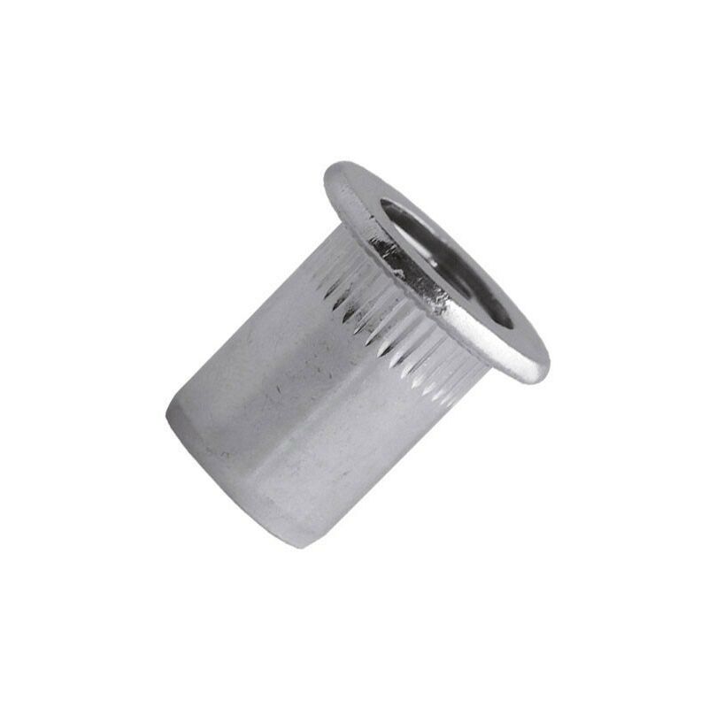 foto del prodotto scell it dado a testa piatta scell it m6 acciaio zincato l.17,5 mm pc.9 mm confezione da 200 tcd0645