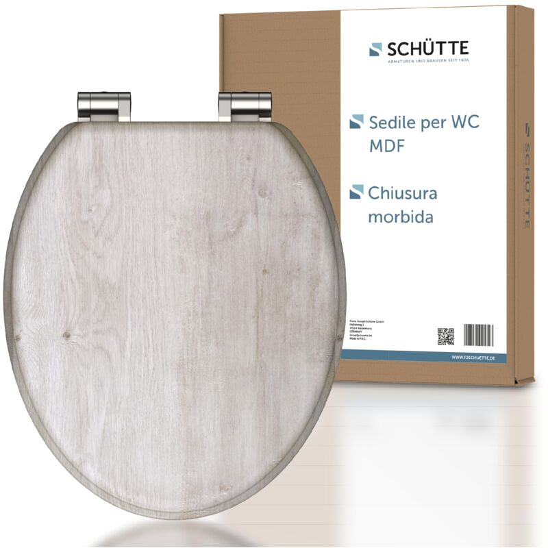 foto del prodotto sch tte lightwood 80192 a meccanismo di chiusura rallentata in legno con anima, con motivo carico massimo del sedile wc 150 kg , colore legno