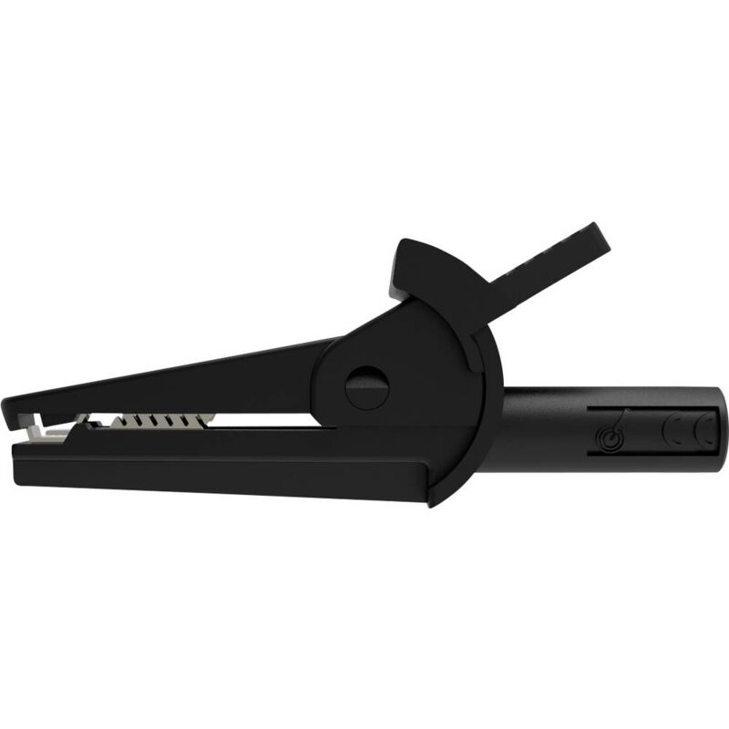 foto del prodotto sch tzinger sak 6715 ni 2 sw morsetto a clip coccodrillo isolato presa nero
