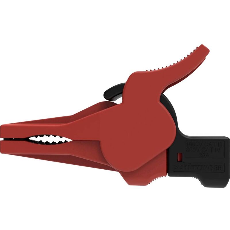 foto del prodotto schützinger - sak 9230 ni / rt morsetto a clip/coccodrillo isolato presa rosso