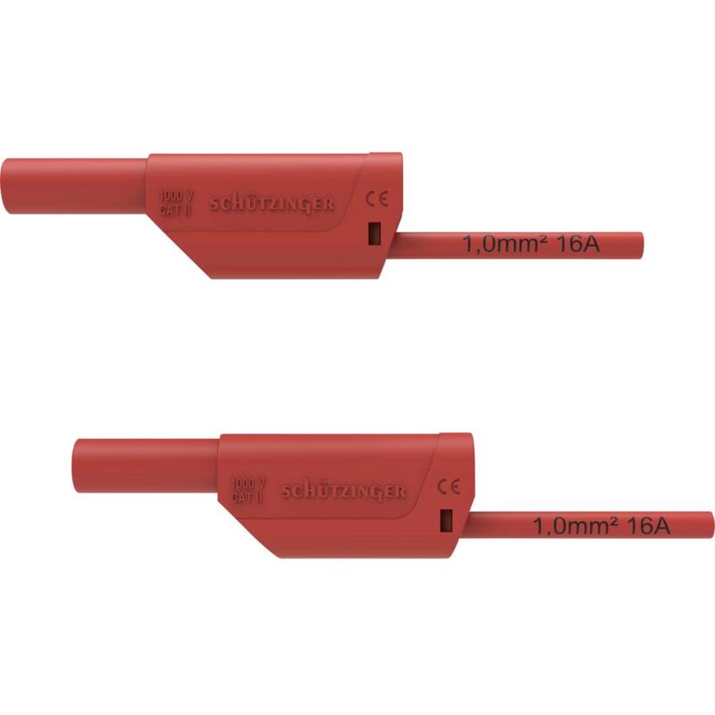 foto del prodotto sch tzinger vsfk 8500 1 100 rt puntali di sicurezza spina 4 mm spina 4 mm 100.00 cm rosso 1 pz.