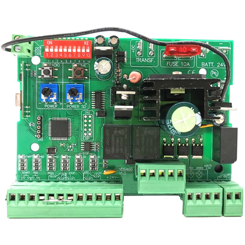 foto del prodotto scheda centralina cancello scorrevole compatibile con aprimatic 24v t2b onda