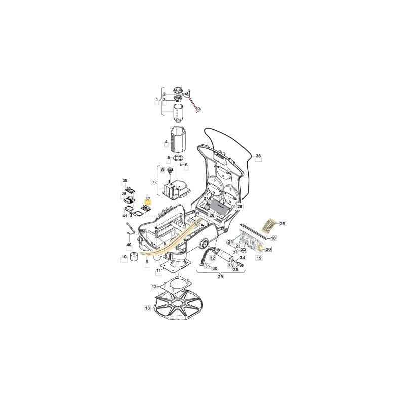 foto del prodotto scheda cubo robot tagliaerba modelli autoclip527 originale stiga 1126 1474 01