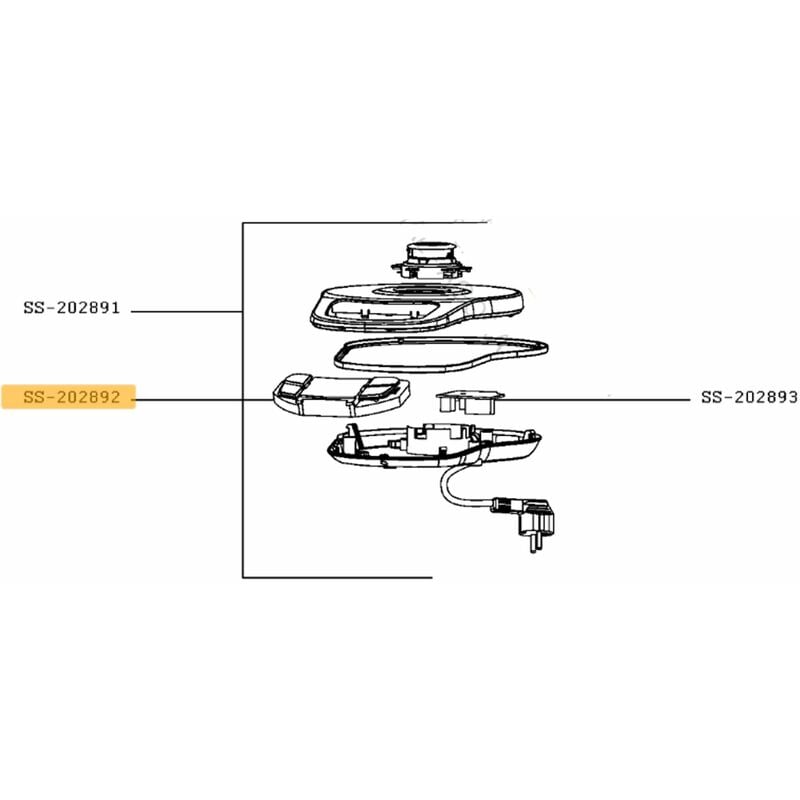 foto del prodotto scheda di controllo elettronica (codice ss-202892) - bollitori, caraffe filtranti tefal 4350068