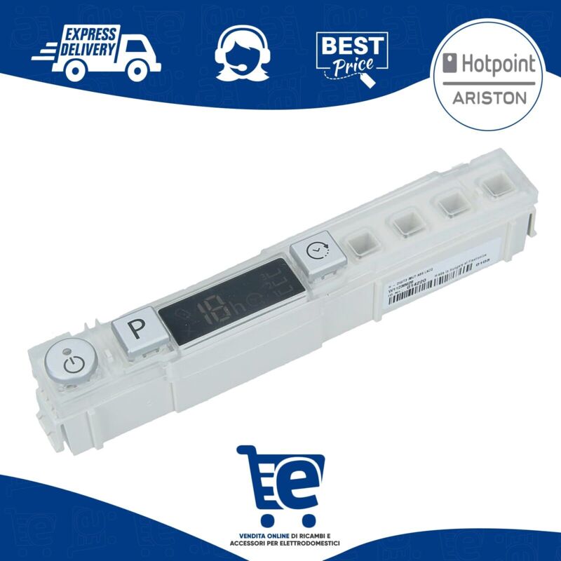 foto del prodotto scheda display led digitale comandi lavastoviglie whirlpool ariston c00545855