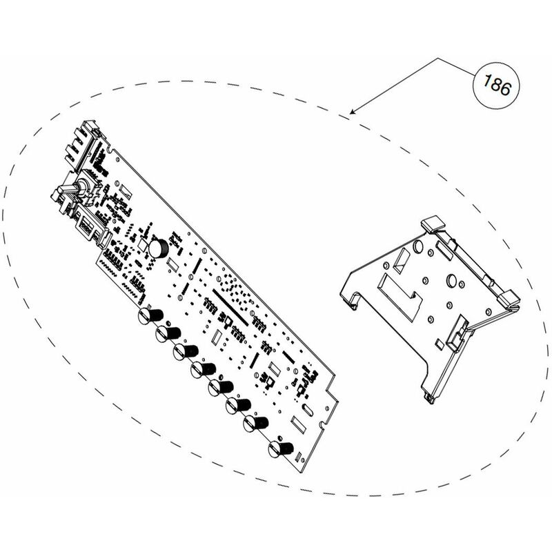 foto del prodotto scheda elettronica, modulo di potenza codice 186 lavatrice beko 4369132