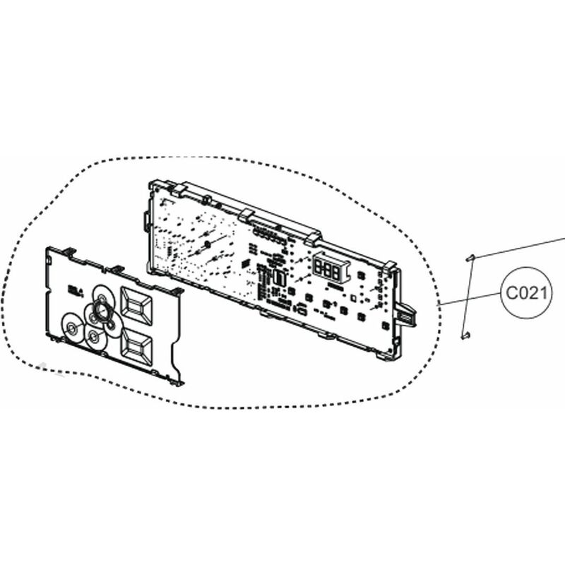 foto del prodotto scheda elettronica, modulo di potenza riferimento c021 lavatrice beko 4350351