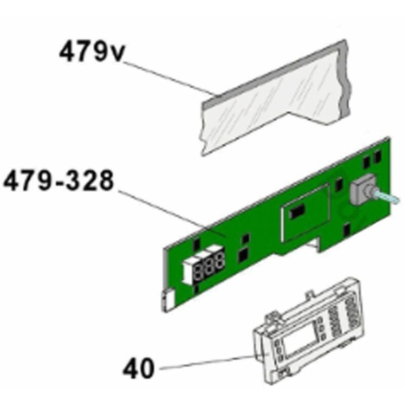 foto del prodotto scheda elettronica, modulo programmato riferimento 479 328 lavatrice candy 352049