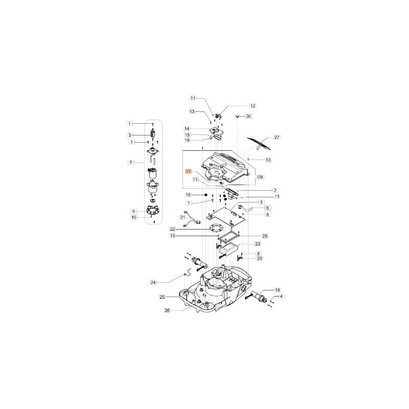 foto del prodotto scheda elettronica robot modelli orion1200 originale emak ak441556
