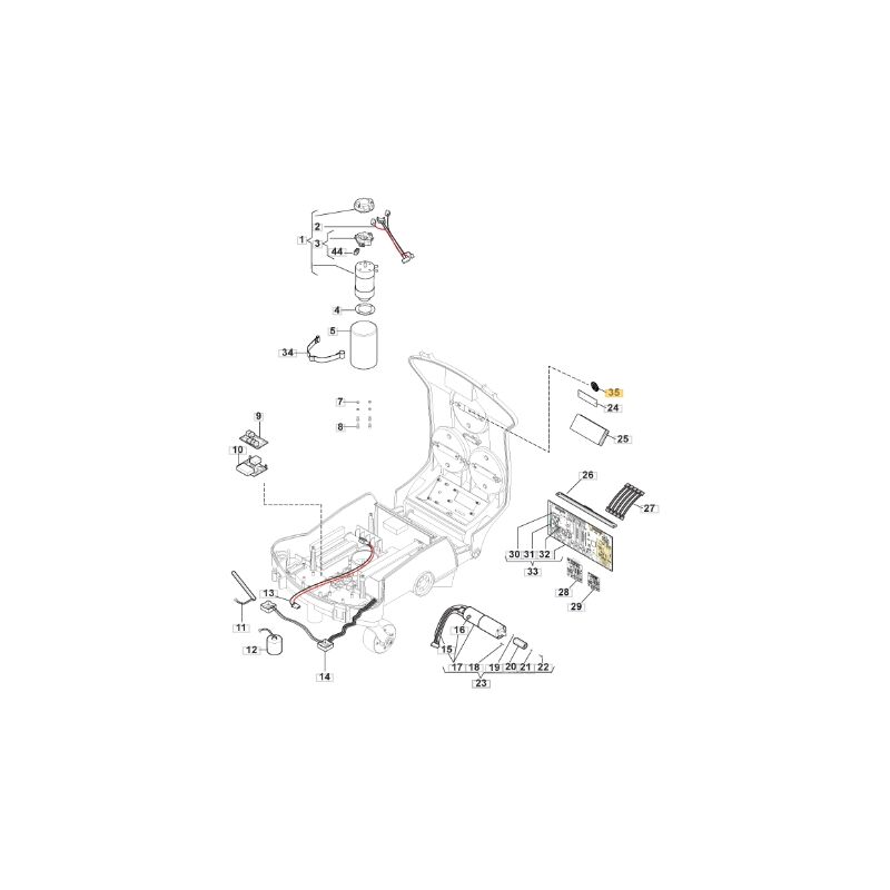 foto del prodotto scheda emergency robot modelli autoclip522 originale stiga 112600141 0