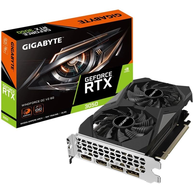 foto del prodotto scheda grafica gigabyte rtx 3050 windforce oc 6gb v2