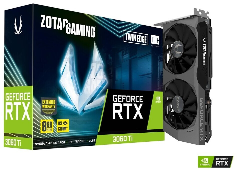 foto del prodotto scheda grafica zotac rtx 3060ti twin edge oc lhr