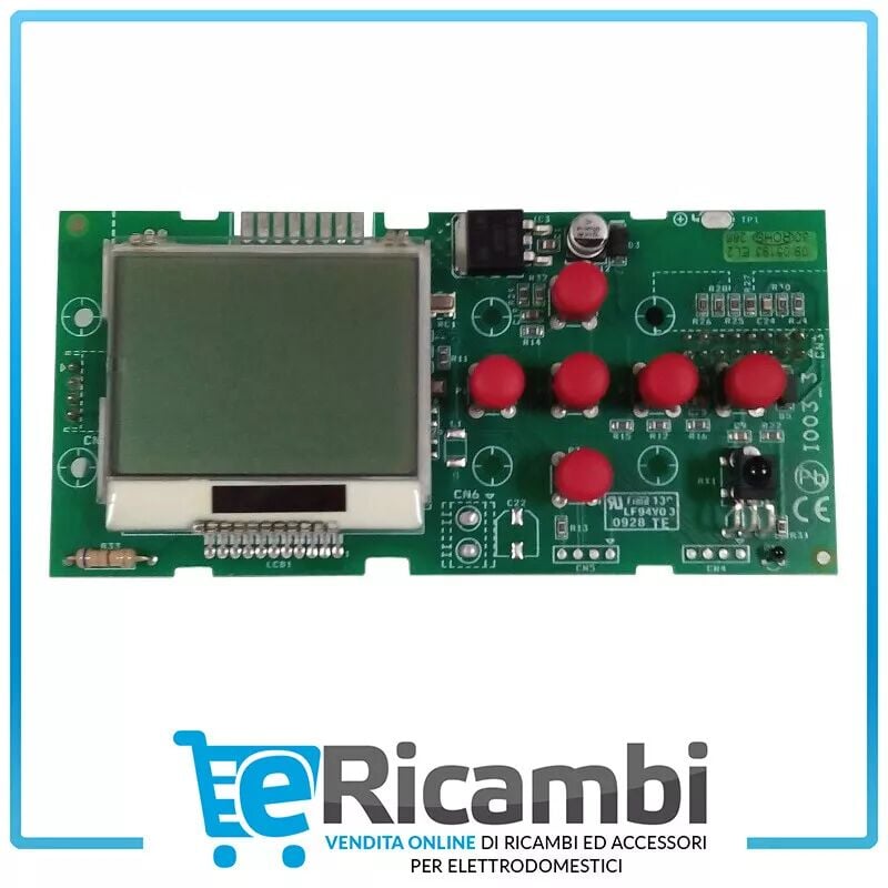 foto del prodotto scheda tastiera display lcd i0033 nuda micronova per stufa pellet sideros