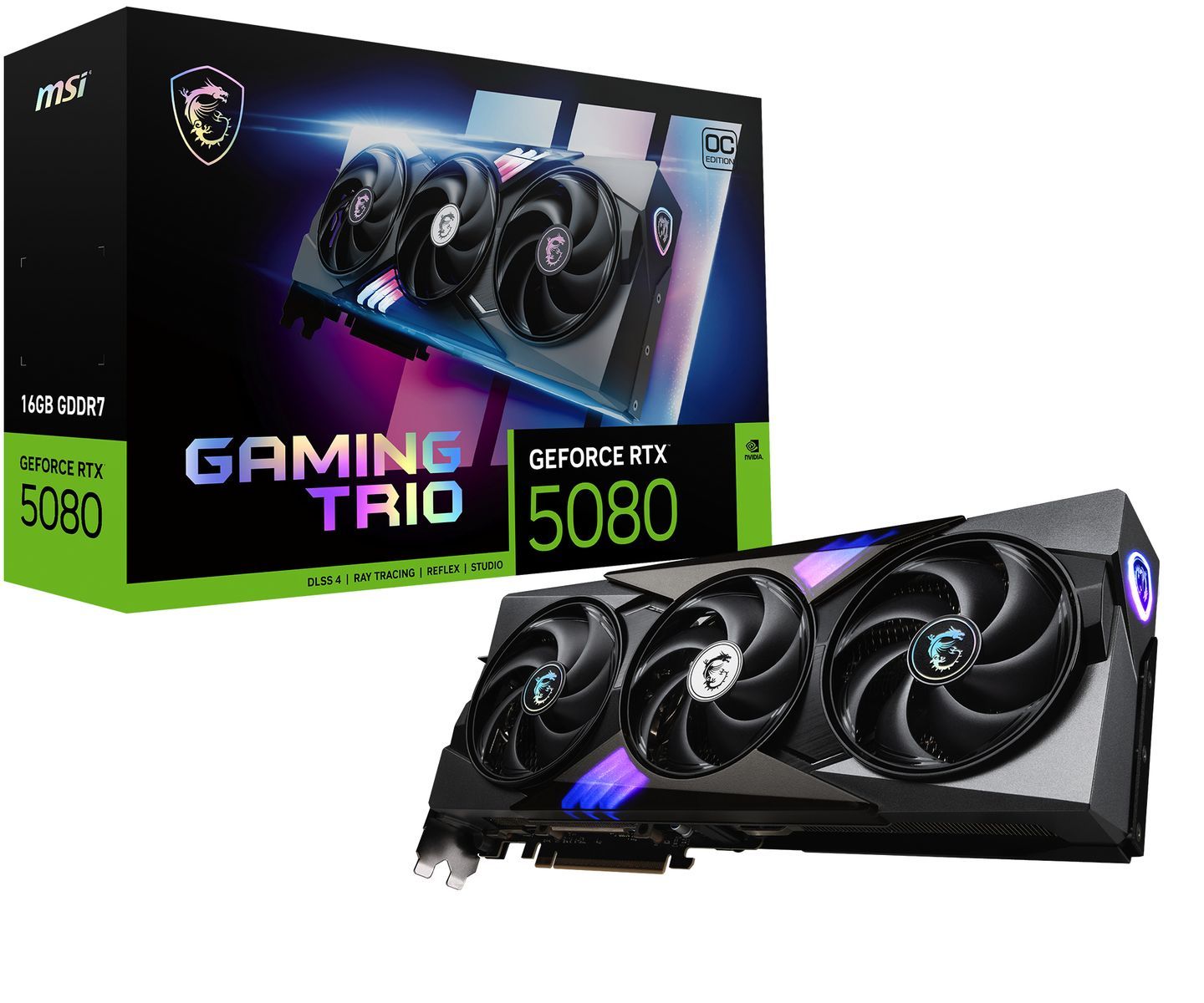 foto del prodotto scheda v. 16gb msi rtx5080 gam trio oc
