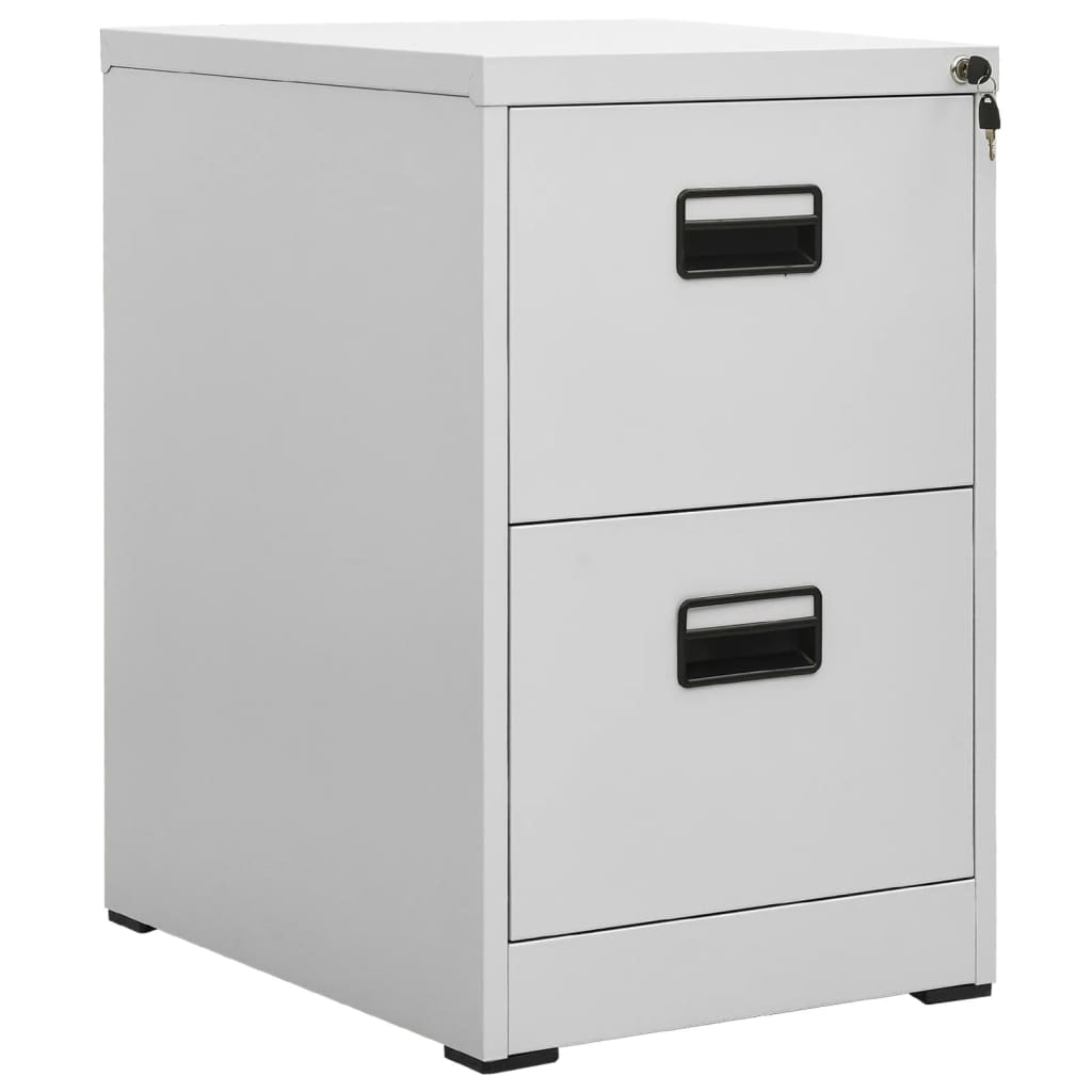 foto del prodotto schedario grigio chiaro 46x62x72,5 cm in acciaio cod mxl 74099