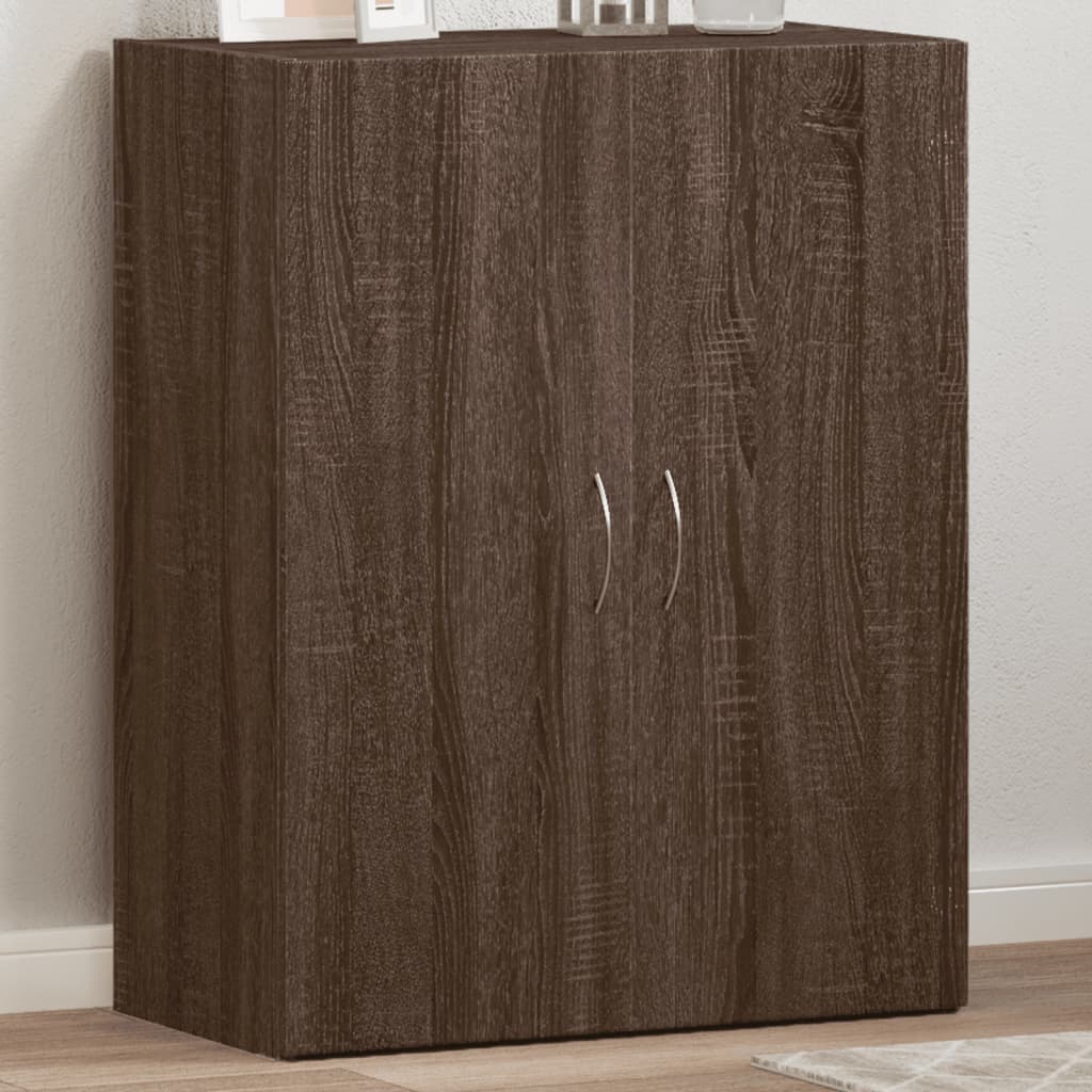 foto del prodotto schedario rovere marrone 60x32x77,5 cm in legno multistrato