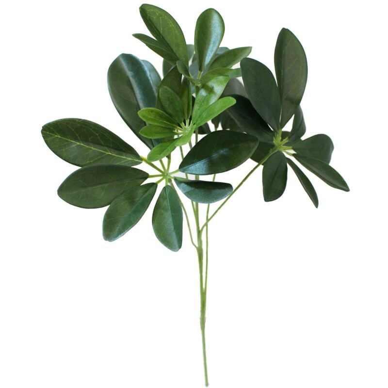 foto del prodotto schefflera ramo artificiale con 46 foglie verde h 51 cm
