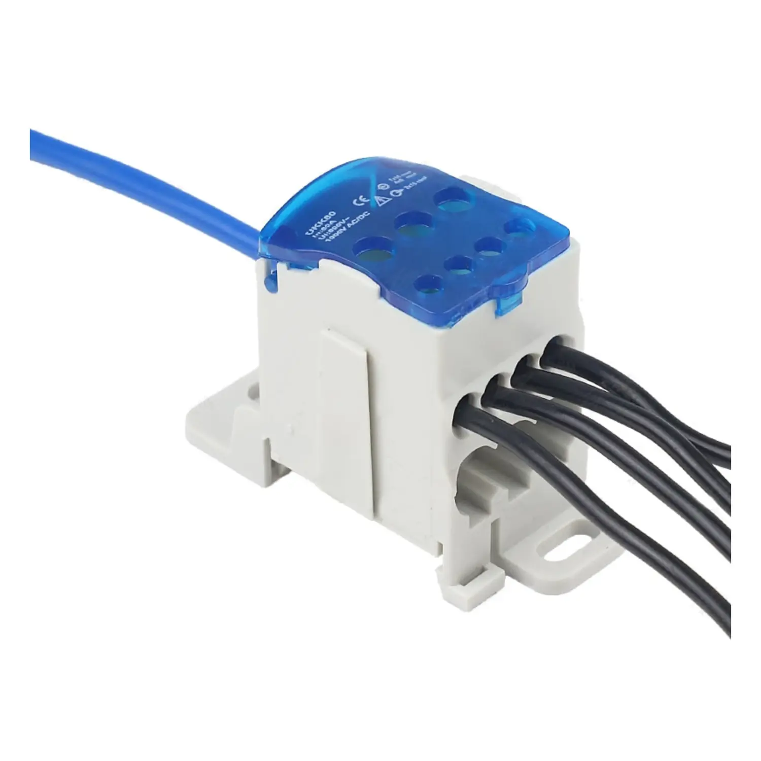 foto del prodotto schelinger morsettiera elettrica equipotenziale barra din ukk 80a unipolare