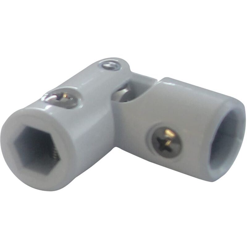 foto del prodotto schellenberg 11109 giunto cardanico per manovella per tapparelle, esagonali 10 mm e per aste tonde con diametro 13 mm, bianco, 10 13 mm