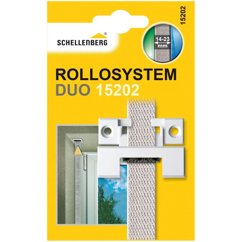 foto del prodotto schellenberg 15202 guida duo angolare, con guarnizione a spazzola, 14mm mini e 18 23 mm sistema maxi di larghezza, senza rimuovere la cinghia