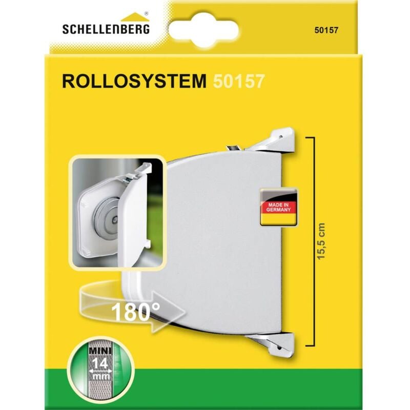foto del prodotto schellenberg 50157 avvolgitore tapparella da parete adatto per sistemi di avvolgimento mini