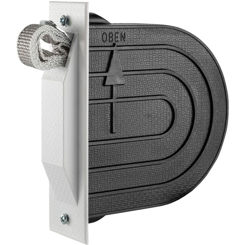 foto del prodotto schellenberg 50602 set avvolgitore da semincasso mini con placca tapparelle avvolgibili, con cinghia tapparella di lunghezza di 5 m, con scatola a