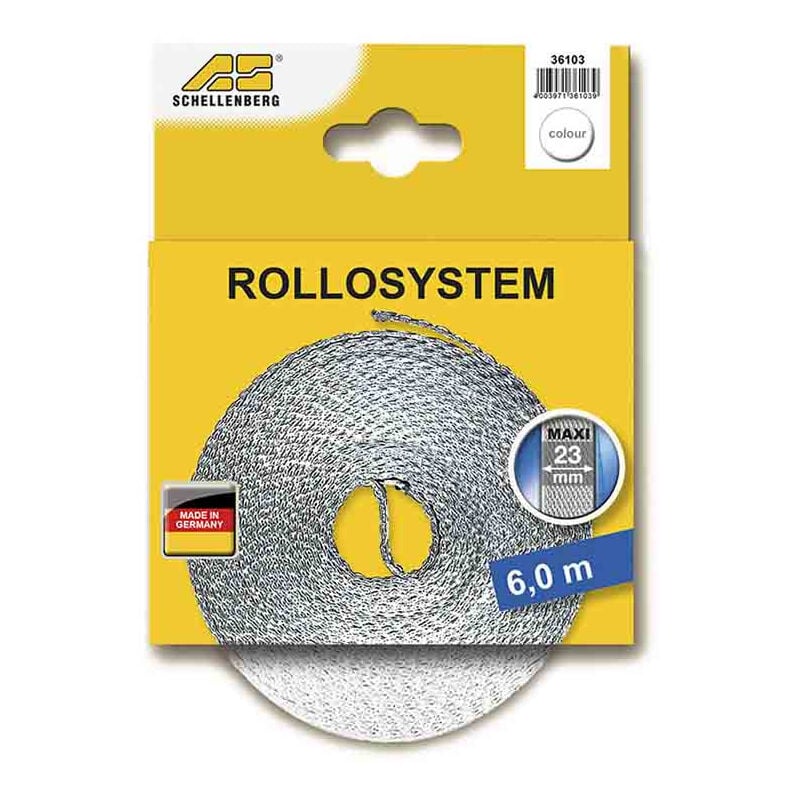 foto del prodotto schellenberg cremagliera volante bianco fralatn nylon resistente 23 23mm x 6m fralatn
