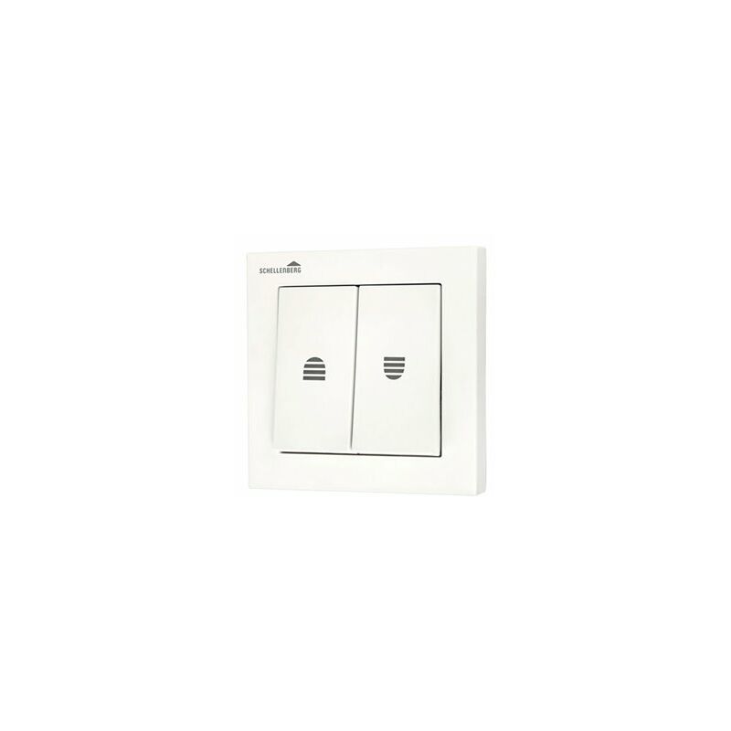 foto del prodotto schellenberg interruttore per tende, comando elettrico per tende, automazione domestica, incluso telaio rimovibile, colore bianco