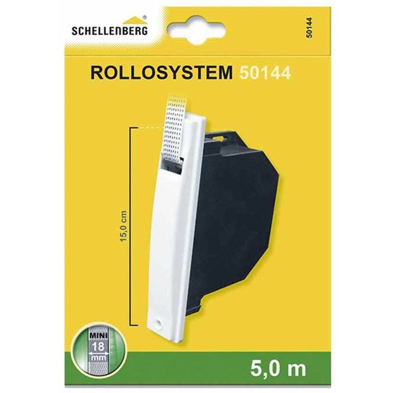 foto del prodotto schellenberg - mini-pack da incasso per tapparelle.nastro 5mts distanza di foratura 150mm