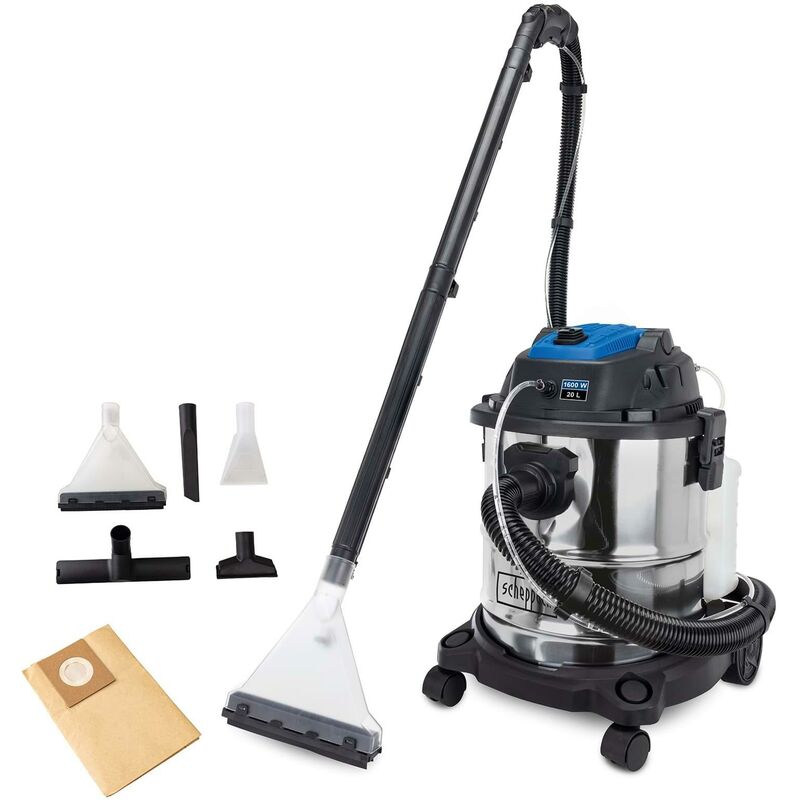 foto del prodotto scheppach aspiratore lava moquette tessuti tappezzerie 1600w sprayvac20