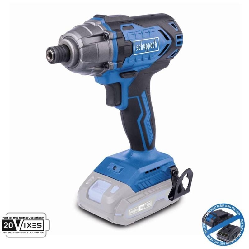 foto del prodotto scheppach avvitatore a impulsi 1 4 20v senza batteria ixes c id180 x