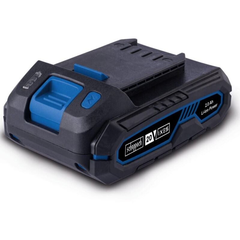 foto del prodotto scheppach batteria al litio 20v 2.0ah serie ixes sbp2.0