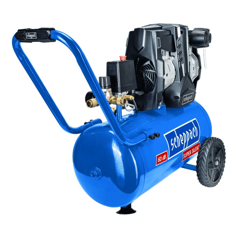 foto del prodotto scheppach compressore silenzioso hc25si 24l 8bar 1.1kw 2 cil. senza olio 60db 5906140901
