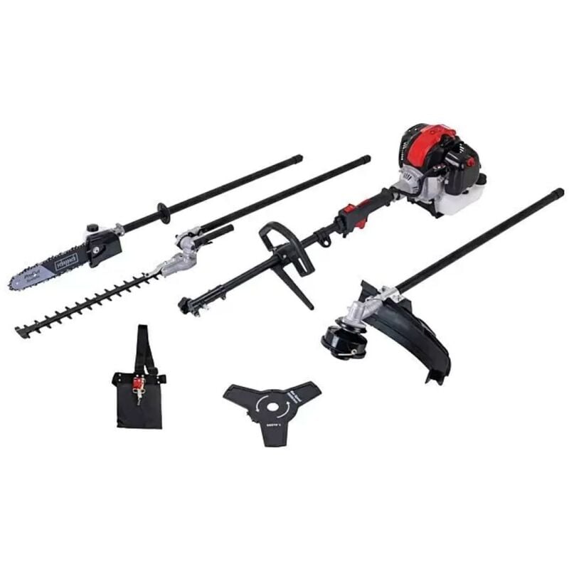 foto del prodotto scheppach decespugliatore tagliaerba 4in1 a scoppio motore 2 tempi 52cc pmt520