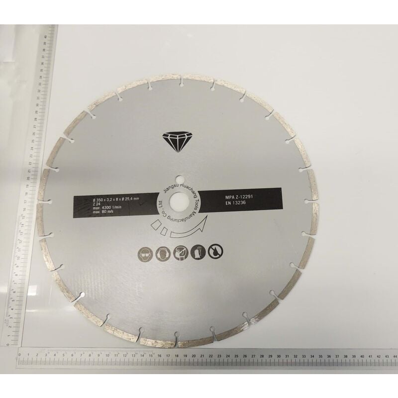 foto del prodotto scheppach disco diamantato segmentato 350 x 25,4 mm per hsm3500