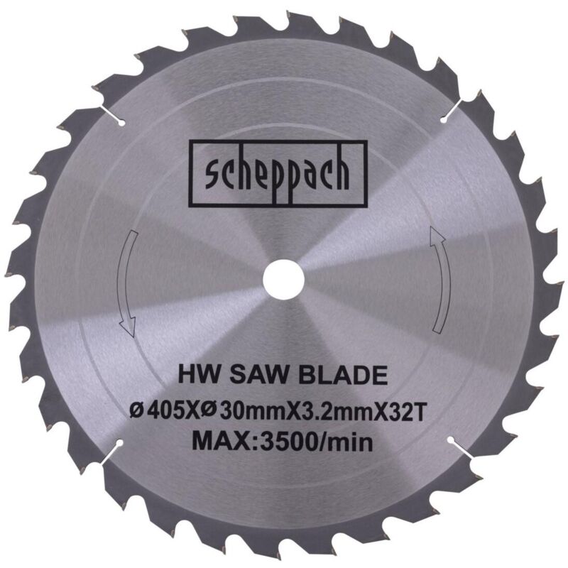 foto del prodotto scheppach lama circolare legno 405x30x3,2mm 32t