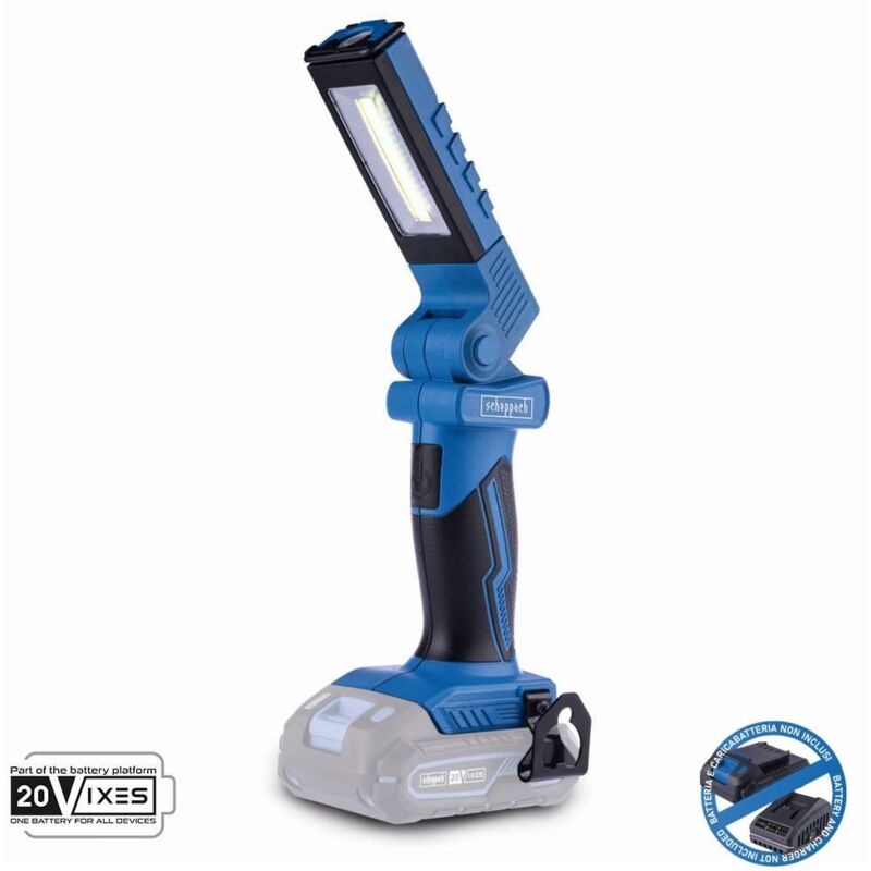 foto del prodotto scheppach lampada da lavoro a led 300 lumen 20v senza batteria ixes c wl20 x