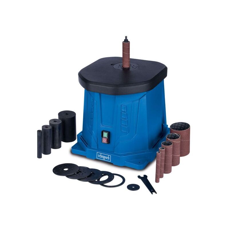 foto del prodotto scheppach levigatrice a mandrino oscillante tamburo 450w osm100