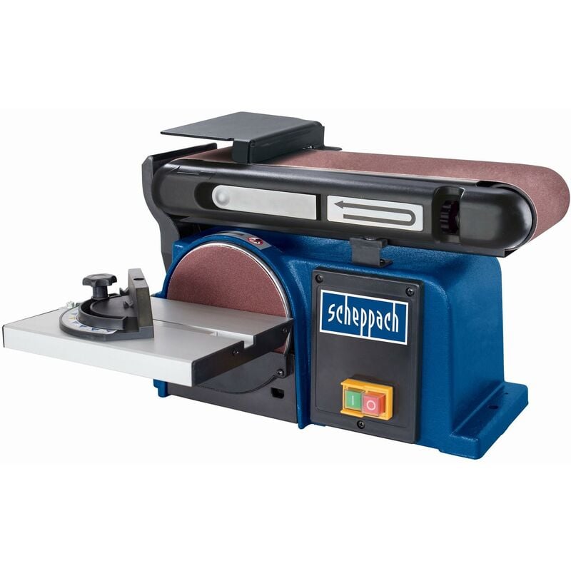 foto del prodotto scheppach levigatrice combinata da banco nastro 100 mm disco 150 mm bts800