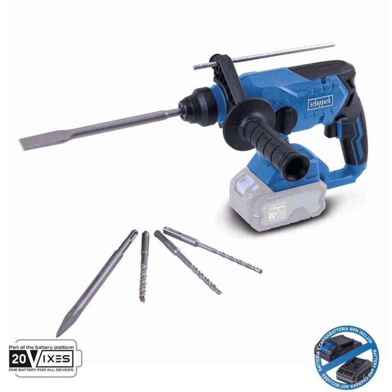 foto del prodotto scheppach martello tassellatore brushless 20v senza batteria ixes bc rhd230 x