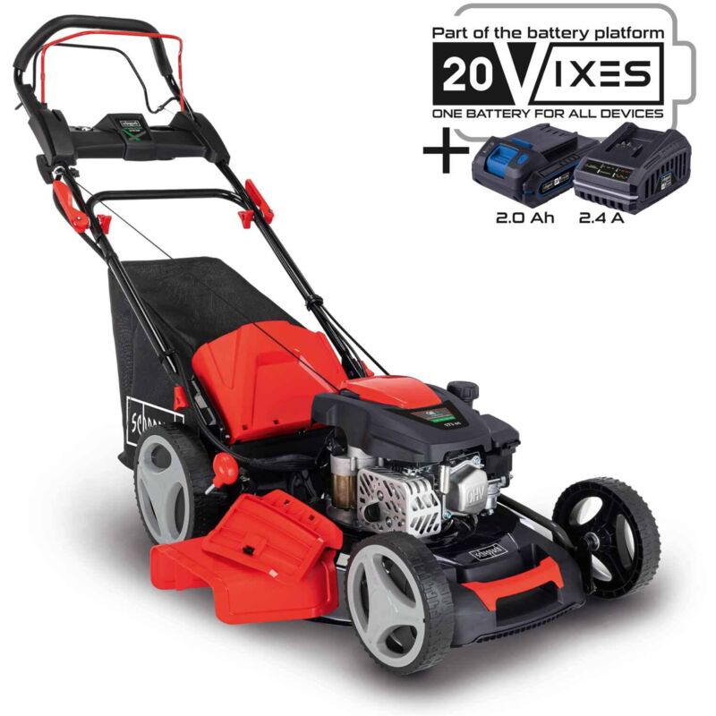 foto del prodotto scheppach rasaerba a scoppio semovente avviamento elettrico 173cc 51cm ms173 51e